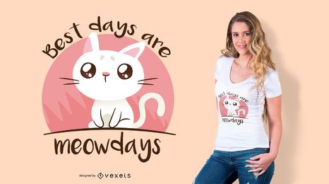 Meaowdays cat t-shirt design Meaowdays cat t-shirt design