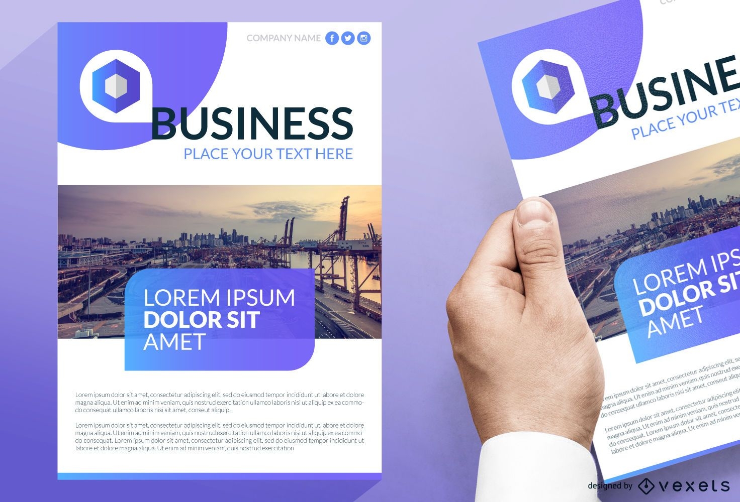 Business leaflet design