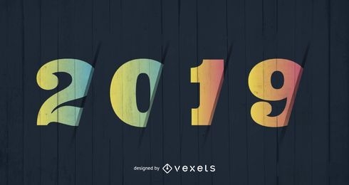 Design de ano novo 2019