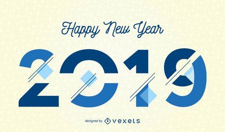 Happy new year 2019 design Happy new year 2019 design