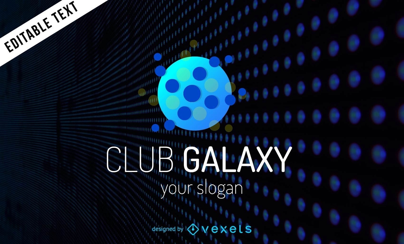 Neon club Galaxy logo