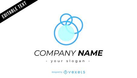 Firmenlogo-Design mit Blasen