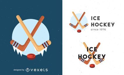 Ice hockey logo template Ice hockey logo template