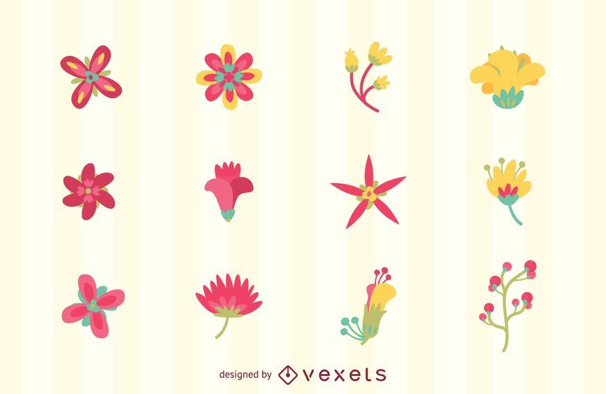 Blumen-Logo-Set Tempates Blumen-Logo-Set Tempates