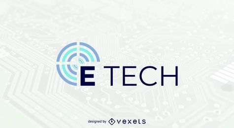 E tech logo template E tech logo template