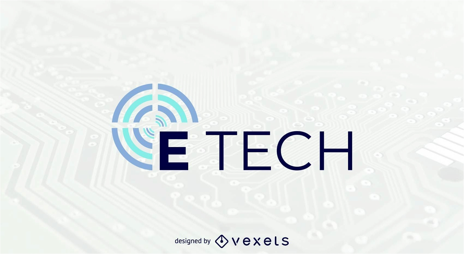 Modelo de logotipo E tech