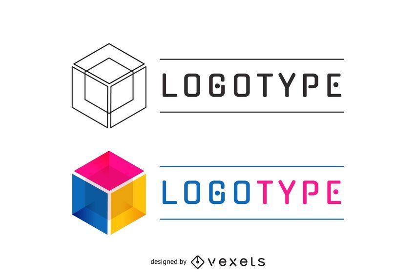 Business logotype in multiple colors Business logotype in multiple colors