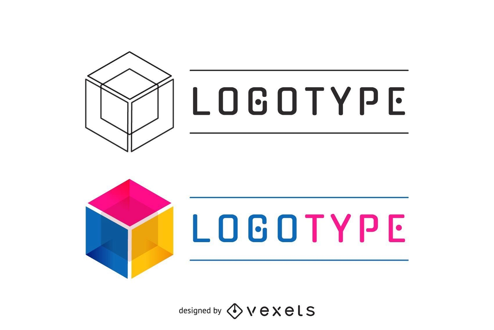 Logotipo empresarial en varios colores.