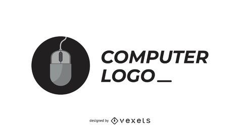 Computer Firmenlogo mit der Maus Computer Firmenlogo mit der Maus
