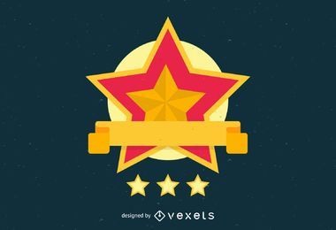 Gold star logo template Gold star logo template