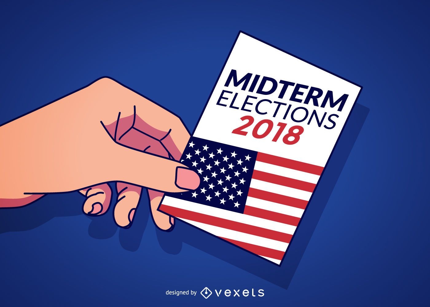 USA Zwischenwahlen Illustration