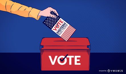 Ilustração de voto de elenco Ilustração de voto de elenco