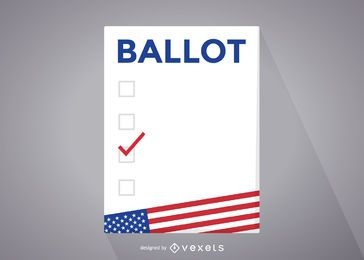 USA elections ballot