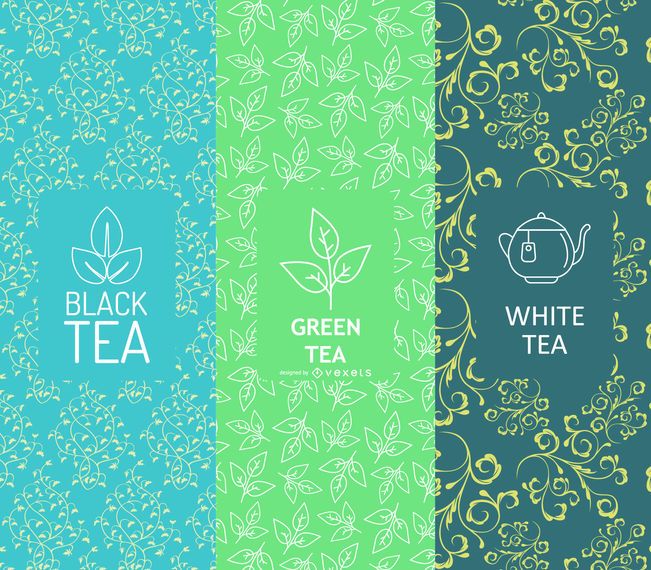 Tea banners set Tea banners set