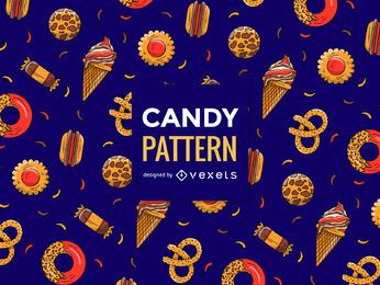 Chocolate candies pattern