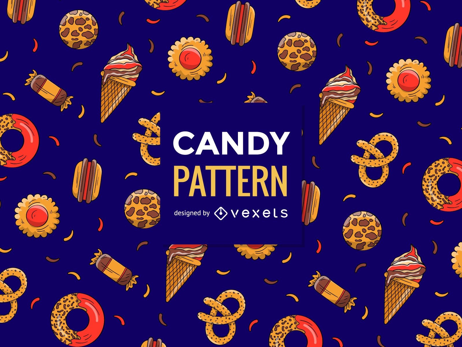 Chocolate candies pattern