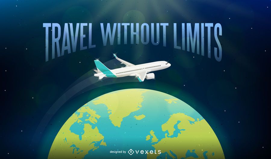 Viajar sem fundo de ilustração de limites Viajar sem fundo de ilustração de limites