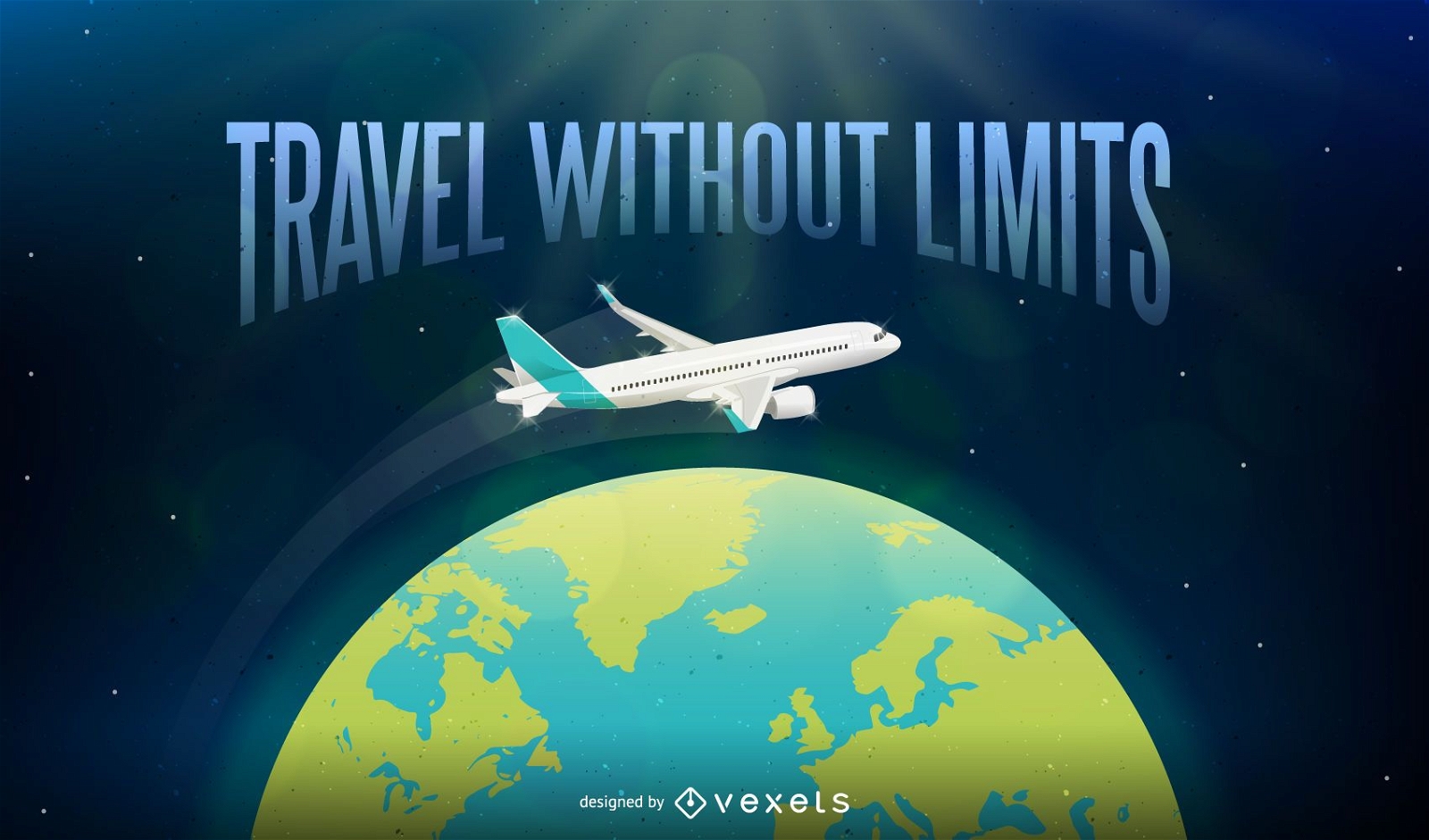 Travel without limits illustration background
