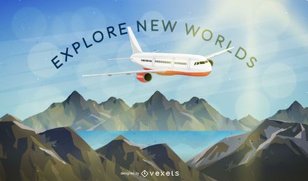 Explore new world background