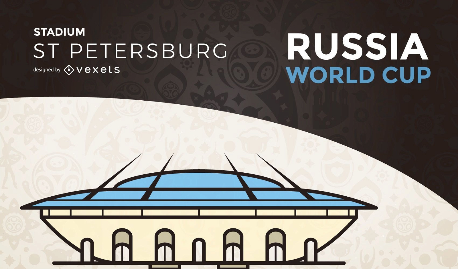 Estádio da copa do mundo de petersburgo