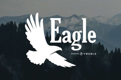 Eagle silhouette logo template Eagle silhouette logo template