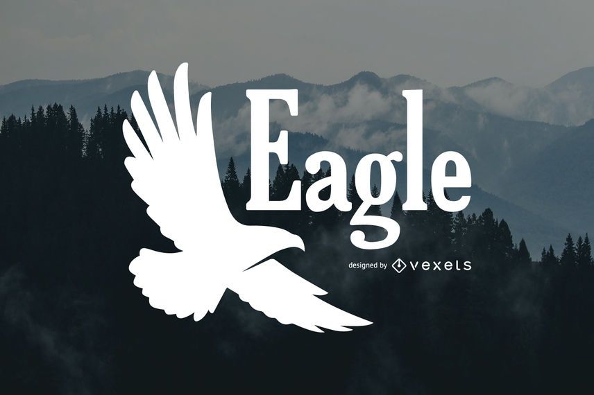 Eagle silhouette logo template Eagle silhouette logo template