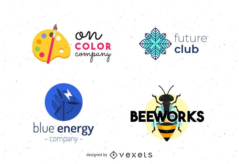 Four misc logos set Four misc logos set