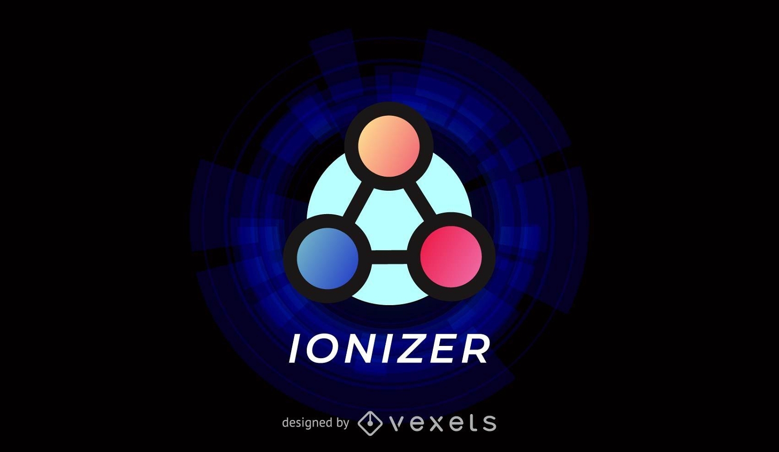 Plantilla de logotipo de ionizador