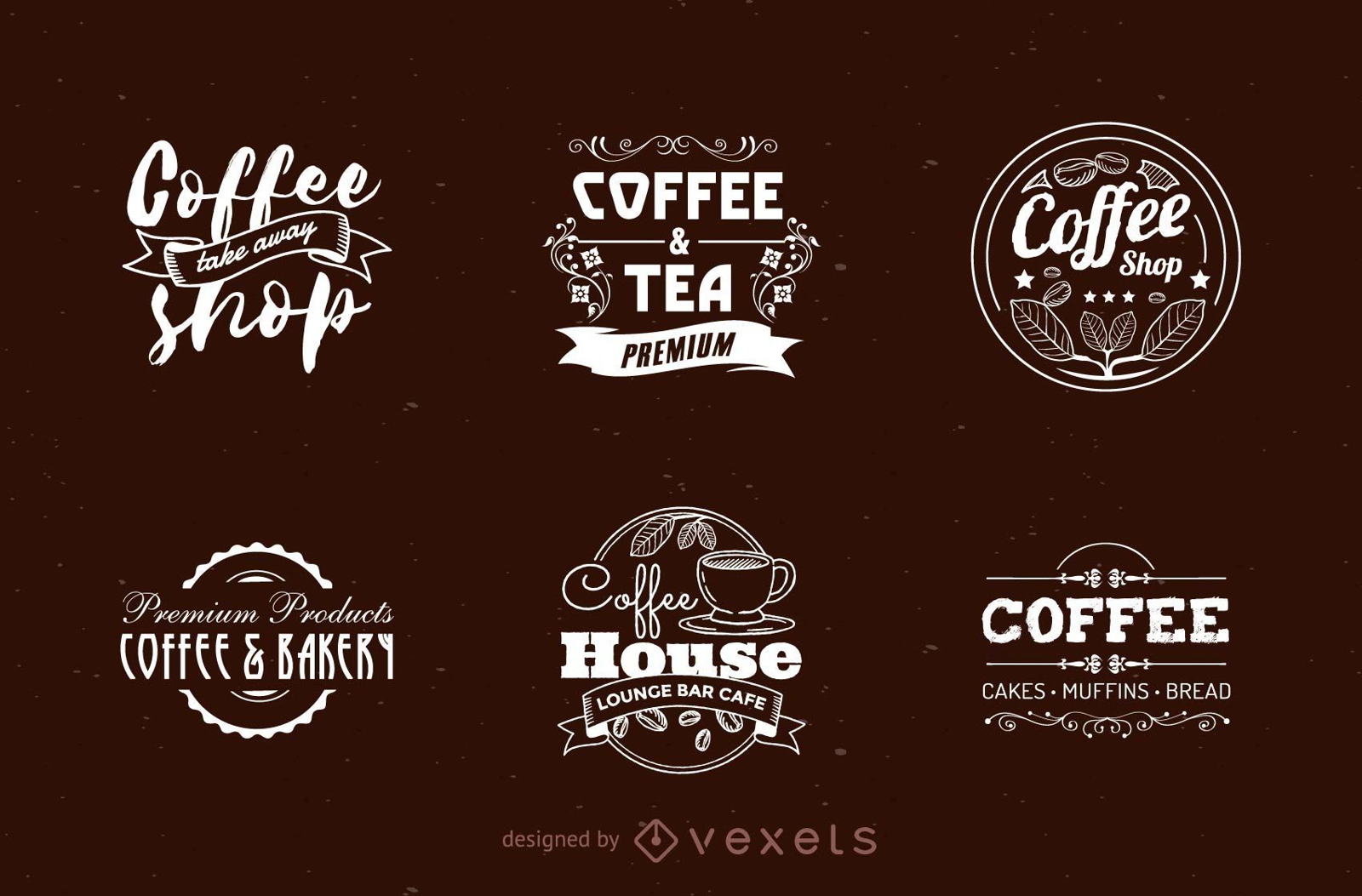 Download Coffee Shop Logo Set - Vector Download