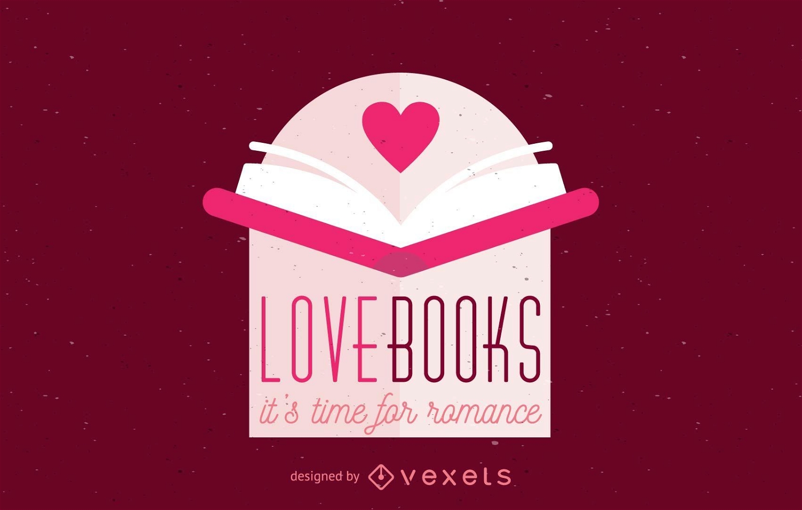 Liebe offenes Buch Logo Vorlage