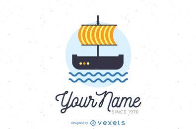 Sailing boat logo template Sailing boat logo template