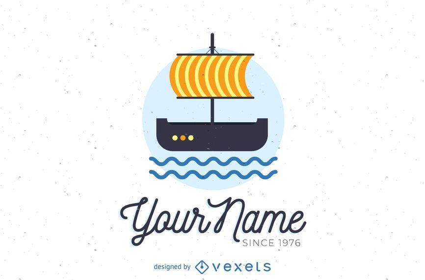 Sailing boat logo template Sailing boat logo template