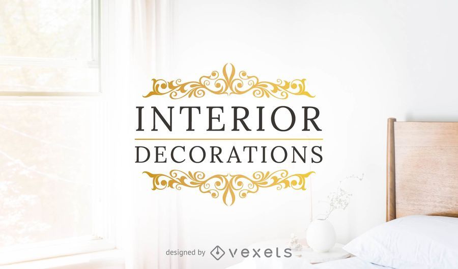 Plantilla de logotipo de decoraciones interiores Plantilla de logotipo de decoraciones interiores