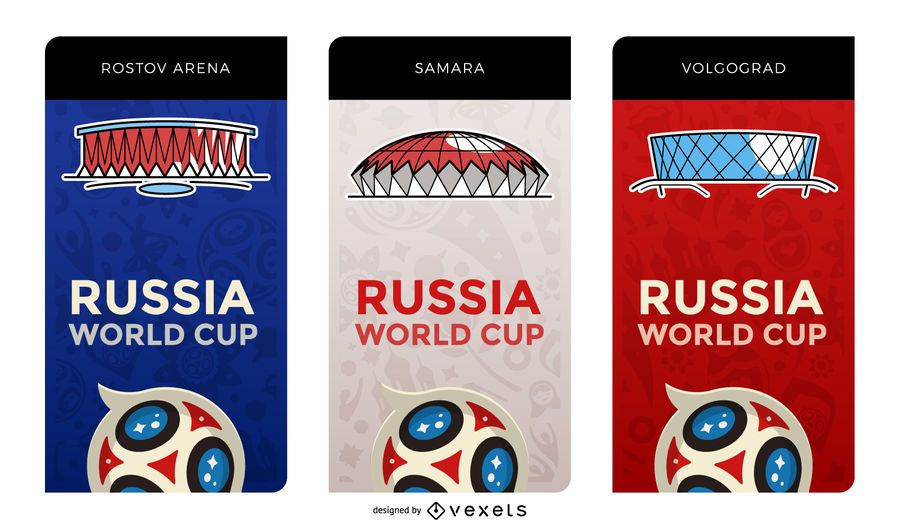 Rusia 2018 banderas del estadio anfitrión Rusia 2018 banderas del estadio anfitrión