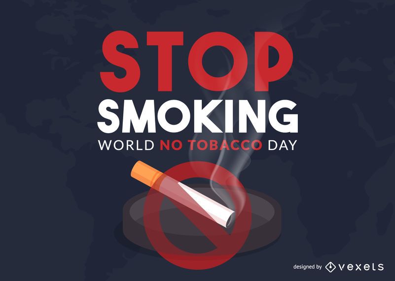 Mundo sin diseño ilustración del día del tabaco Mundo sin diseño ilustración del día del tabaco