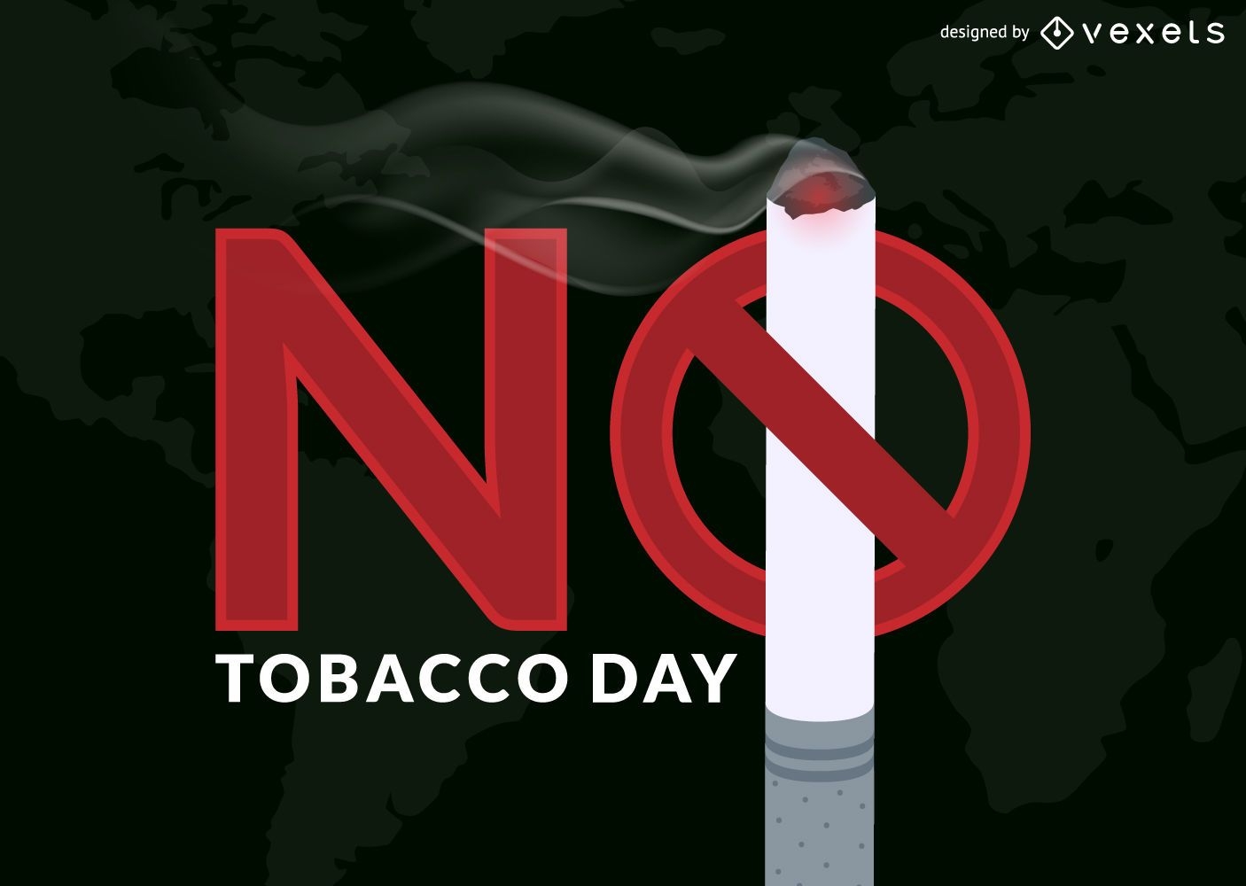 No tobacco day illustration