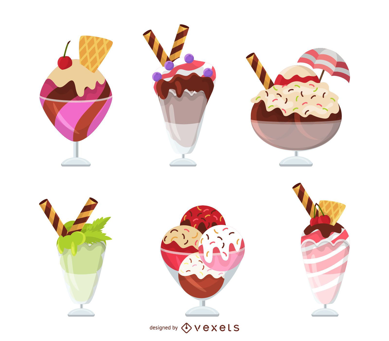 Ice cream sundae set