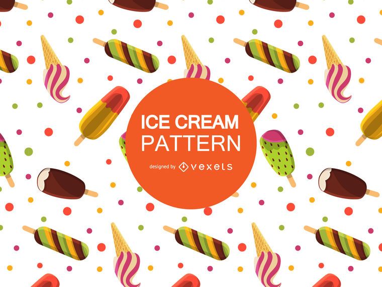 Cool ice cream pattern Cool ice cream pattern