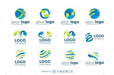 Colección de logos circulares. Colección de logos circulares.