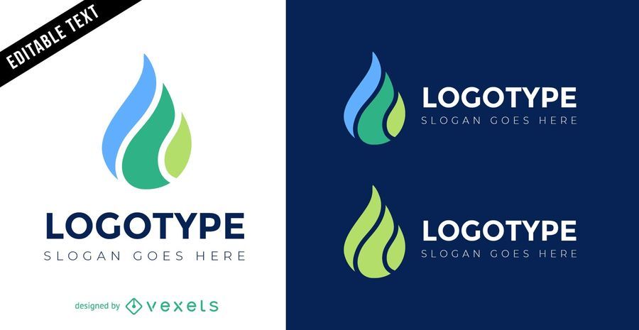 Water drop logo template design Water drop logo template design