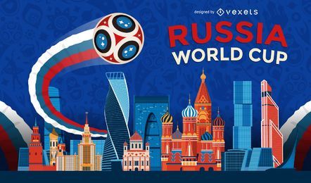 Rusia 2018 Copa del mundo de fondo Rusia 2018 Copa del mundo de fondo