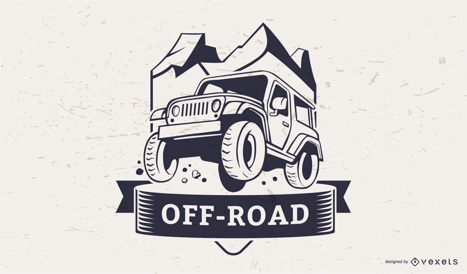 Offroad Illustration Logo Vorlage