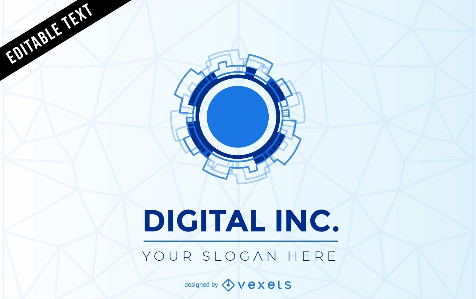Plantilla de logotipo digital inc