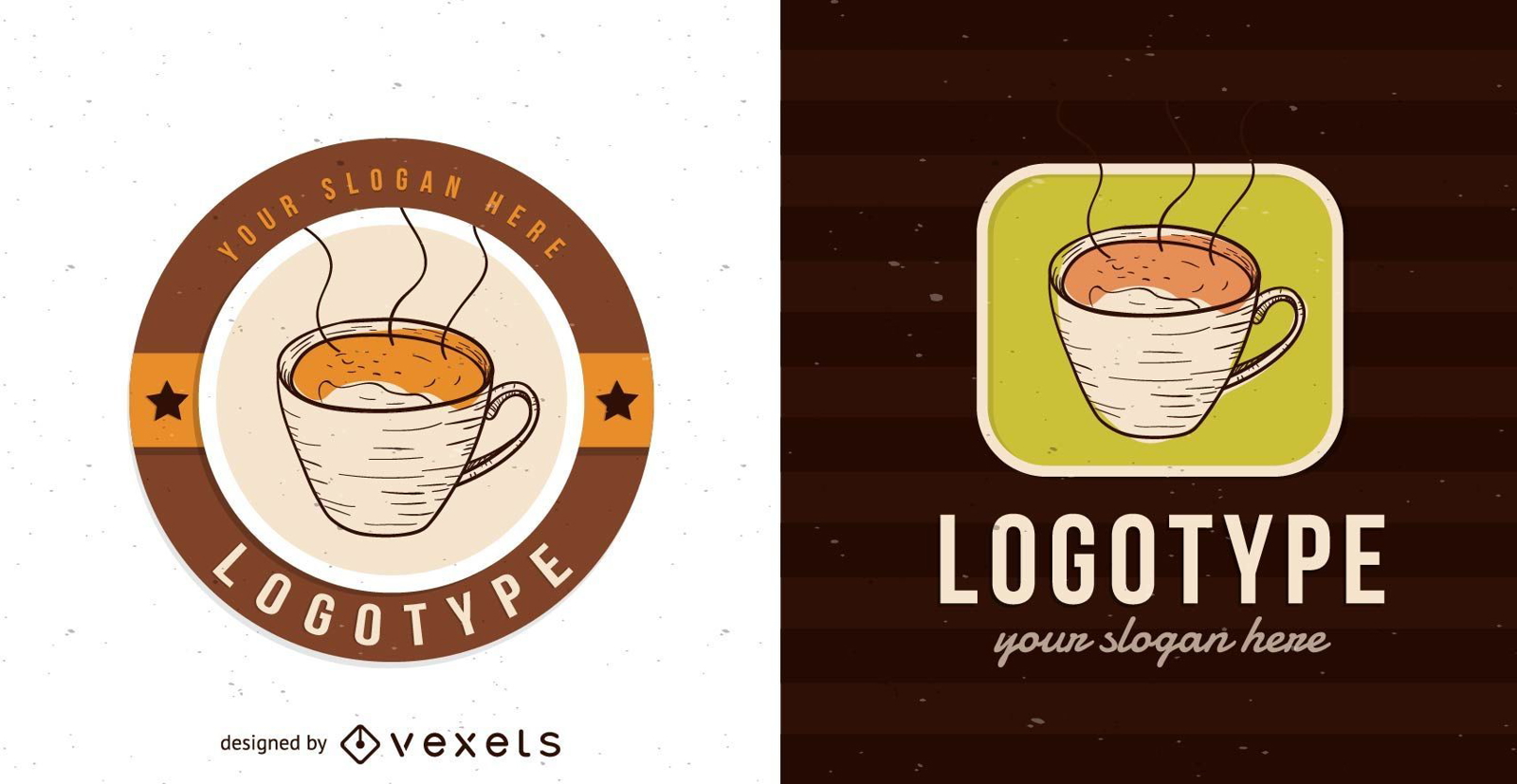 Cafeteria logo template design