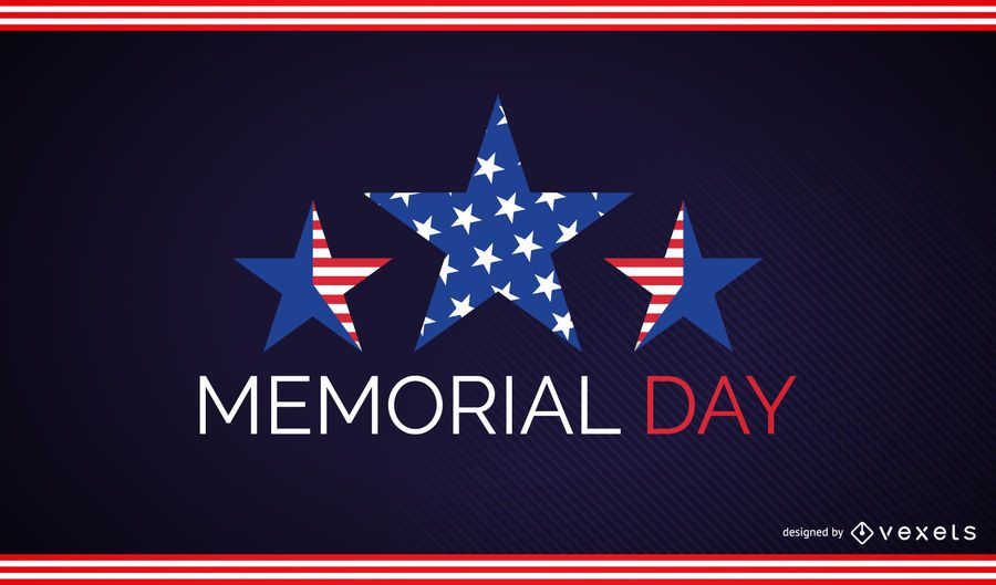 Memorial Day Stars Design Memorial Day Stars Design
