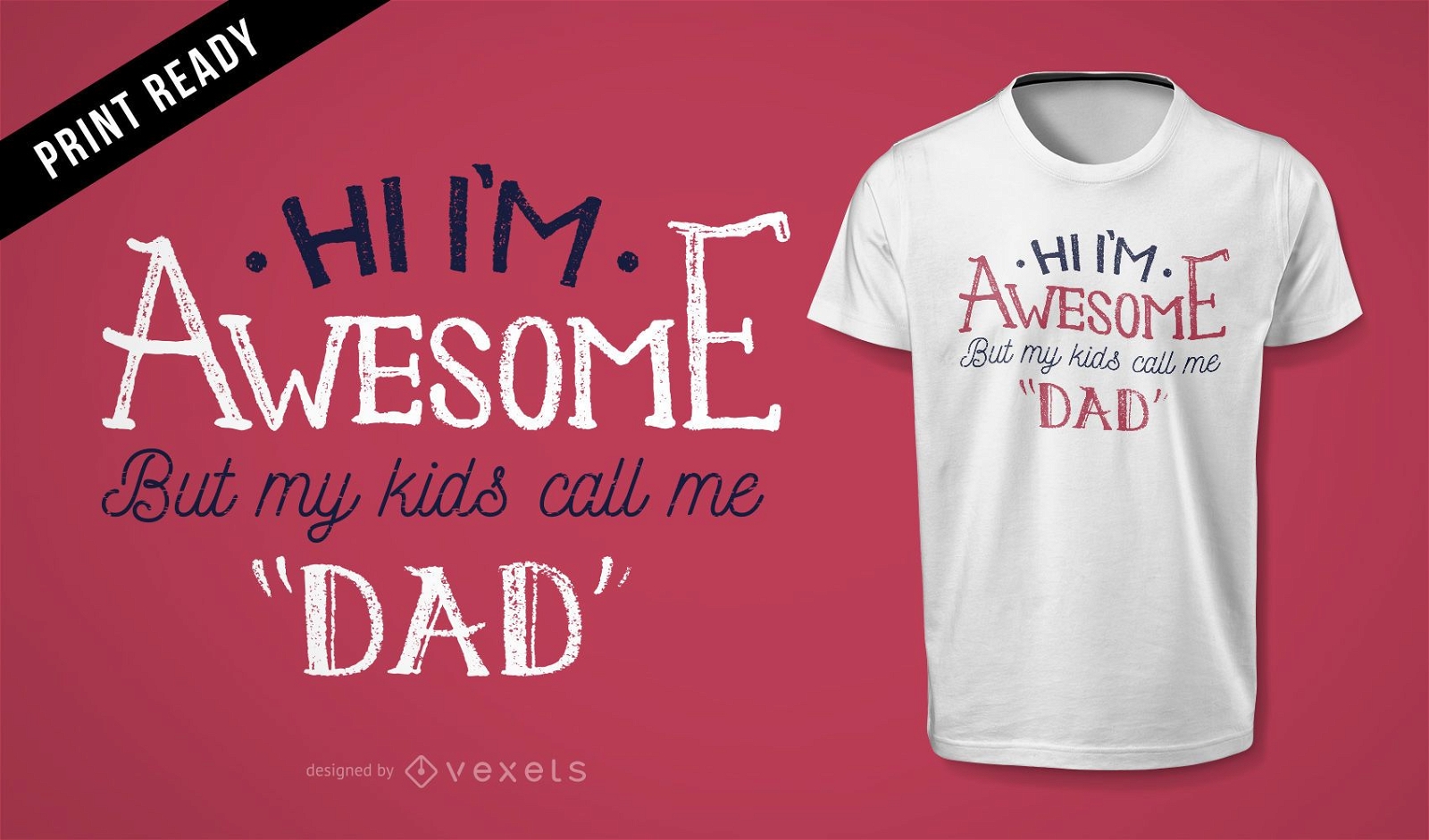 Awesome dad gift t-shirt design