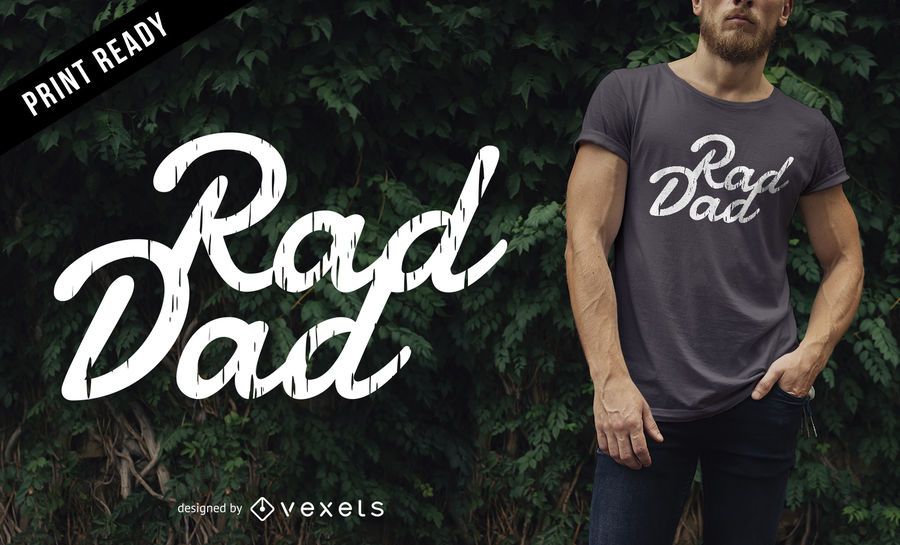 Diseño de camiseta de papá rad Diseño de camiseta de papá rad