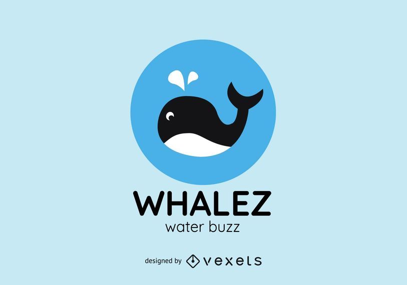 Whale logo template Whale logo template