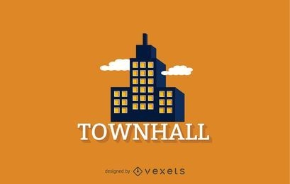 Modelo de logotipo do Townhall