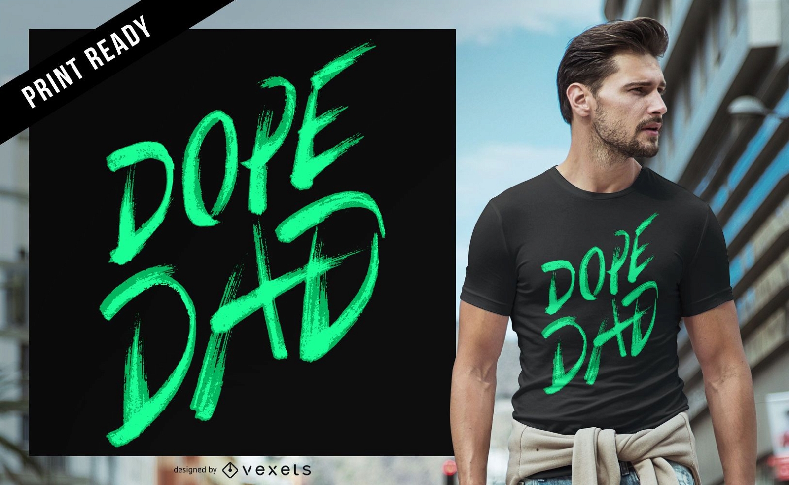 Dope dad t-shirt design